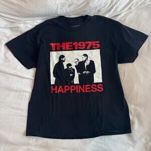 The 1975 Happiness Tour Graphic T-Shirt Black Men’s Size XL Band Tee